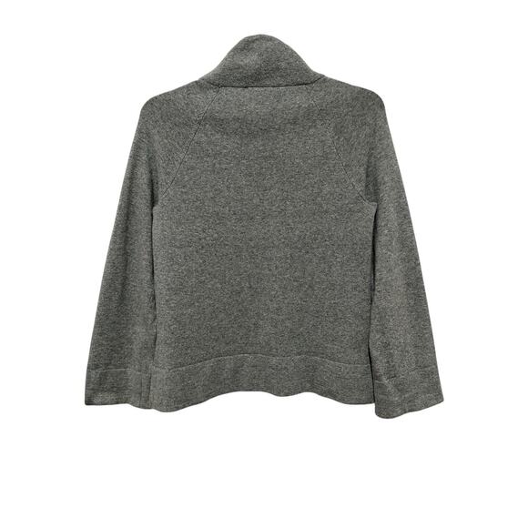 Ann taylor gray sweater Size S Wool cowl neckline wide, flared bell sleeves. - Picture 6 of 9